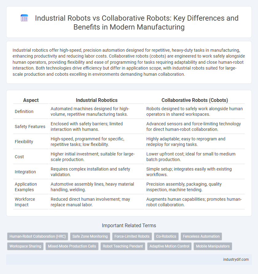 Industrial Robots vs Collaborative Robots: Key Differences and Benefits in Modern Manufacturing