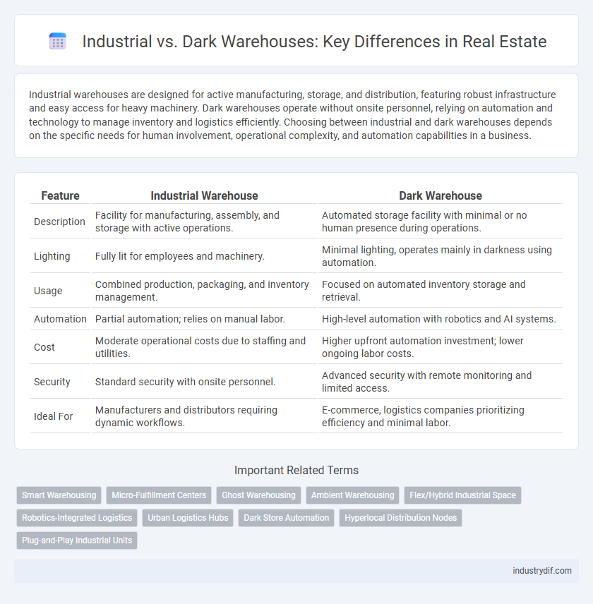 Industrial vs. Dark Warehouses: Key Differences in Real Estate