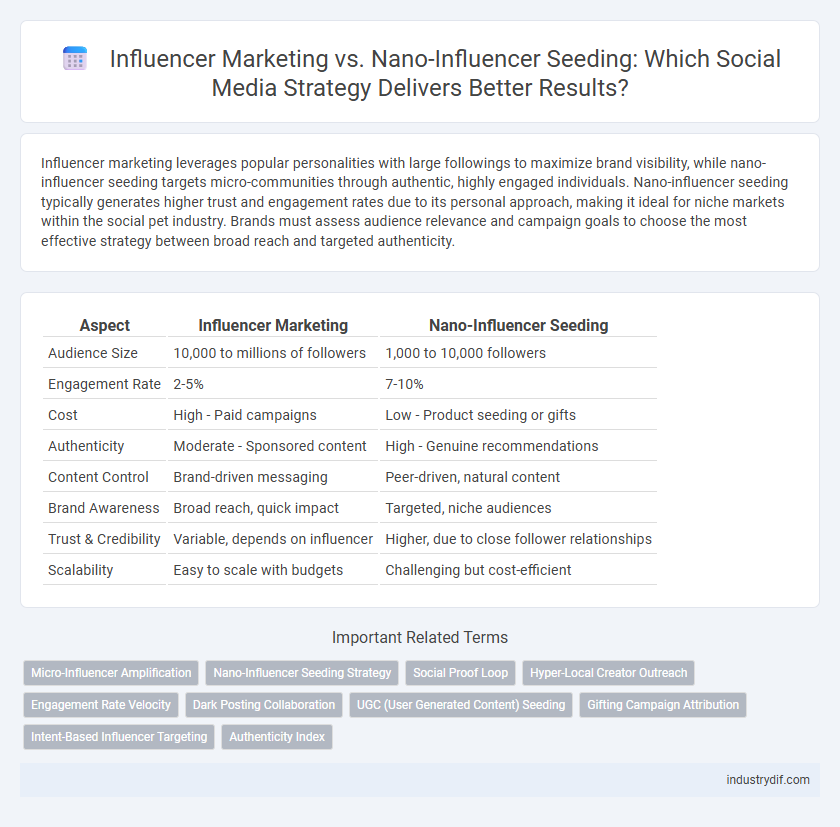 Influencer Marketing vs. Nano-Influencer Seeding: Which Social Media Strategy Delivers Better Results?