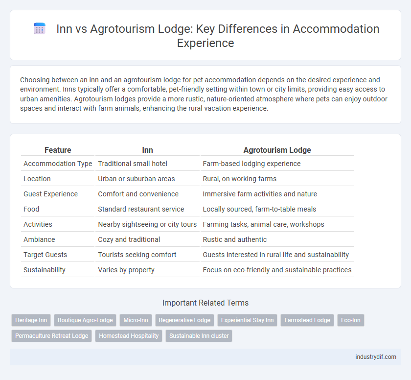 Inn vs Agrotourism Lodge: Key Differences in Accommodation Experience