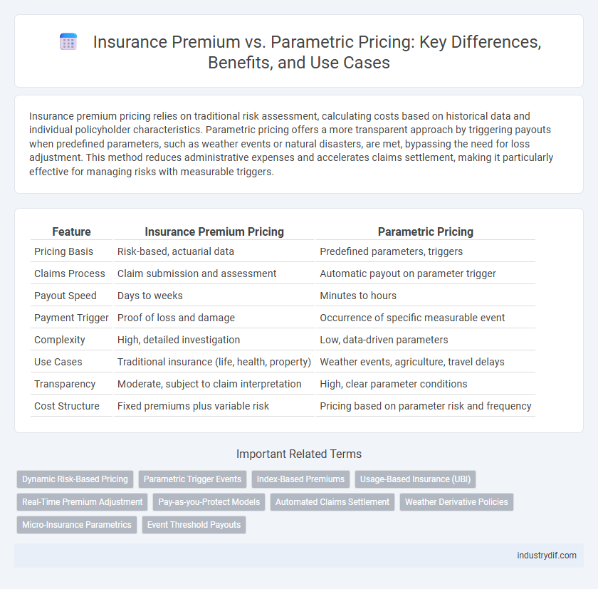 Insurance Premium vs. Parametric Pricing: Key Differences, Benefits, and Use Cases