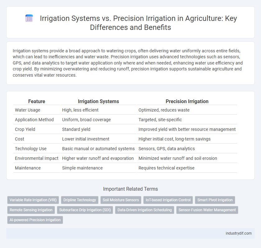 Irrigation Systems vs. Precision Irrigation in Agriculture: Key Differences and Benefits