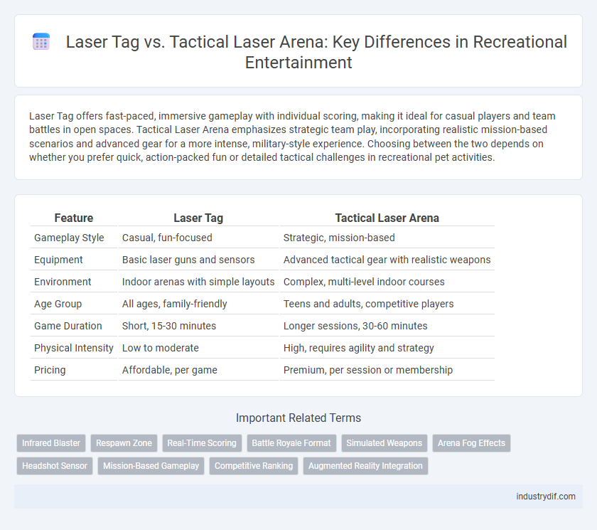 Laser Tag vs. Tactical Laser Arena: Key Differences in Recreational Entertainment