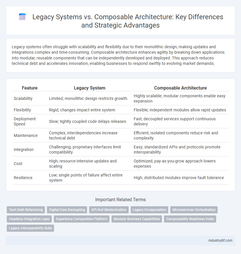 Legacy Systems vs. Composable Architecture: Key Differences and Strategic Advantages