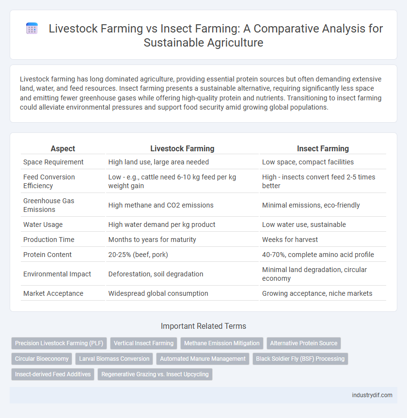 Livestock Farming vs Insect Farming: A Comparative Analysis for Sustainable Agriculture