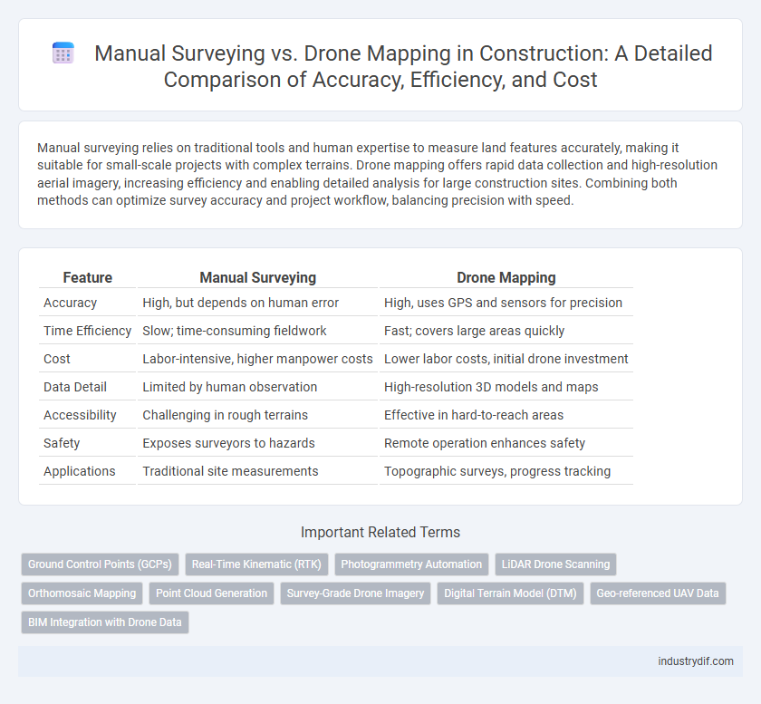 Manual Surveying vs. Drone Mapping in Construction: A Detailed Comparison of Accuracy, Efficiency, and Cost