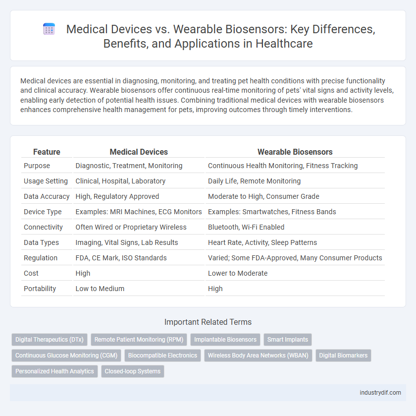 Medical Devices vs. Wearable Biosensors: Key Differences, Benefits, and Applications in Healthcare