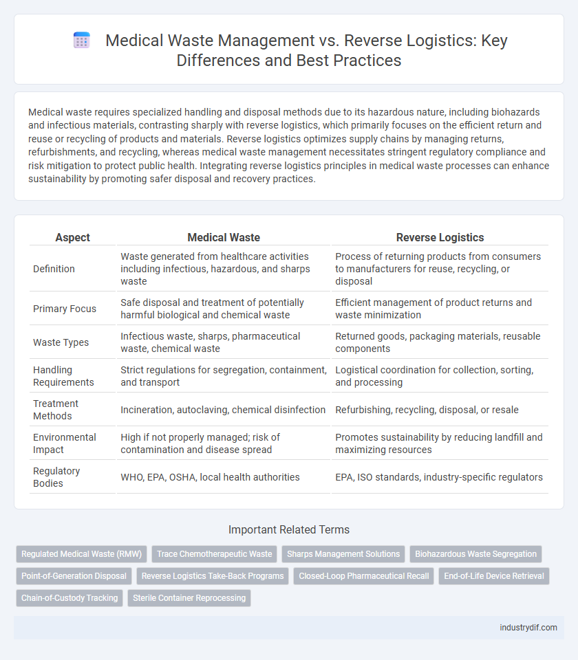 Medical Waste Management vs. Reverse Logistics: Key Differences and Best Practices
