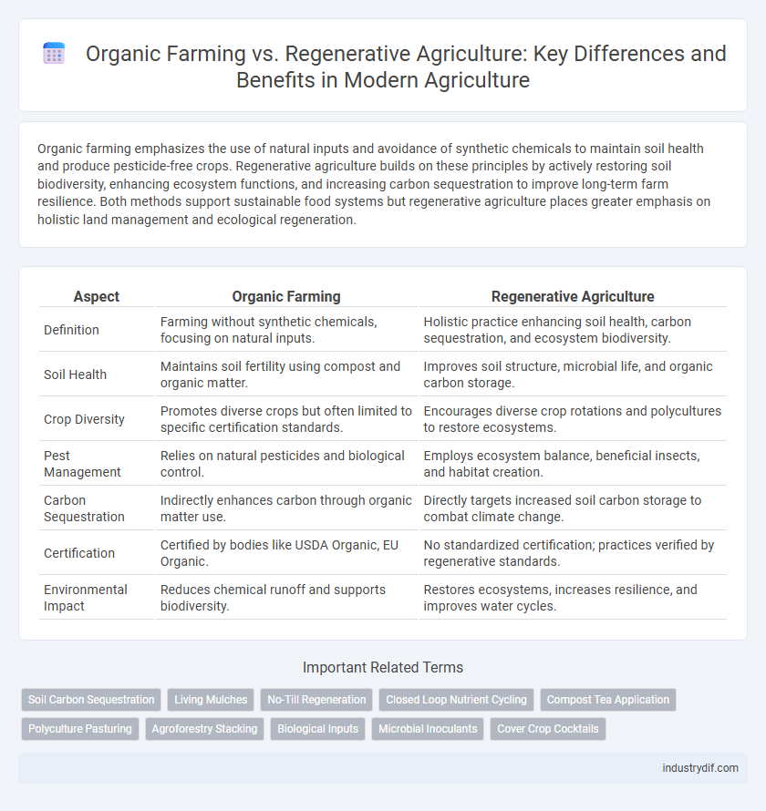 Organic Farming vs. Regenerative Agriculture: Key Differences and Benefits in Modern Agriculture