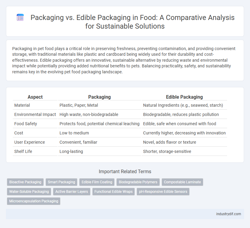 Packaging vs. Edible Packaging in Food: A Comparative Analysis for Sustainable Solutions