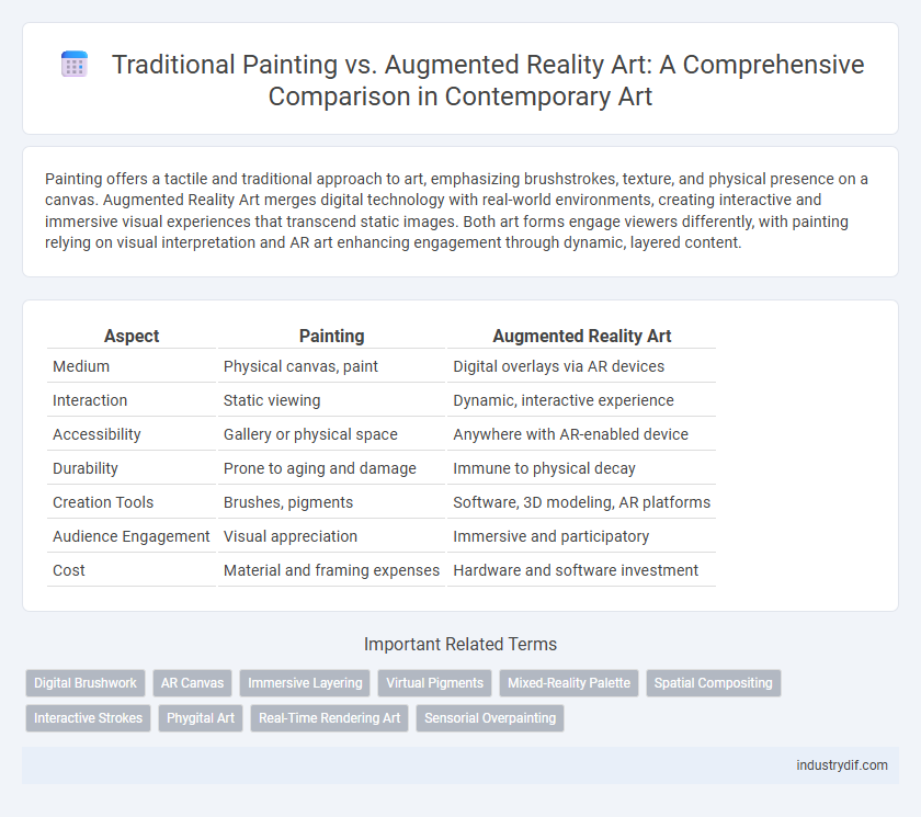 Traditional Painting vs. Augmented Reality Art: A Comprehensive Comparison in Contemporary Art