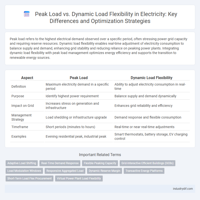 Peak Load vs. Dynamic Load Flexibility in Electricity: Key Differences and Optimization Strategies