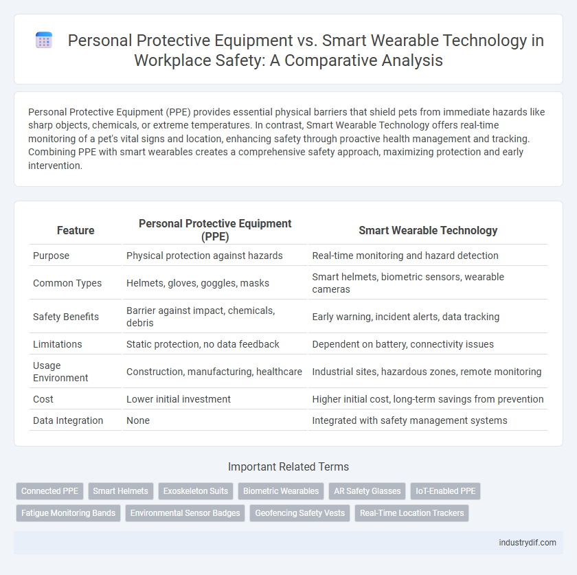 Personal Protective Equipment vs. Smart Wearable Technology in Workplace Safety: A Comparative Analysis