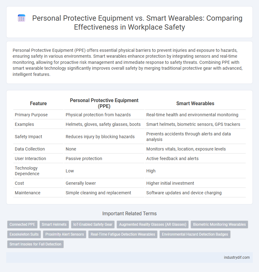 Personal Protective Equipment vs. Smart Wearables: Comparing Effectiveness in Workplace Safety