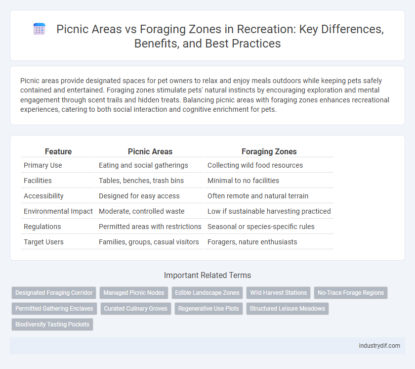 Picnic Areas vs Foraging Zones in Recreation: Key Differences, Benefits, and Best Practices
