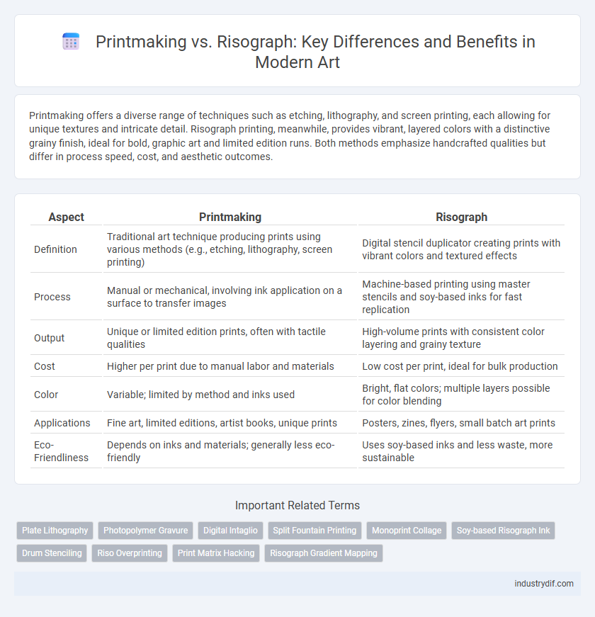 Printmaking vs. Risograph: Key Differences and Benefits in Modern Art
