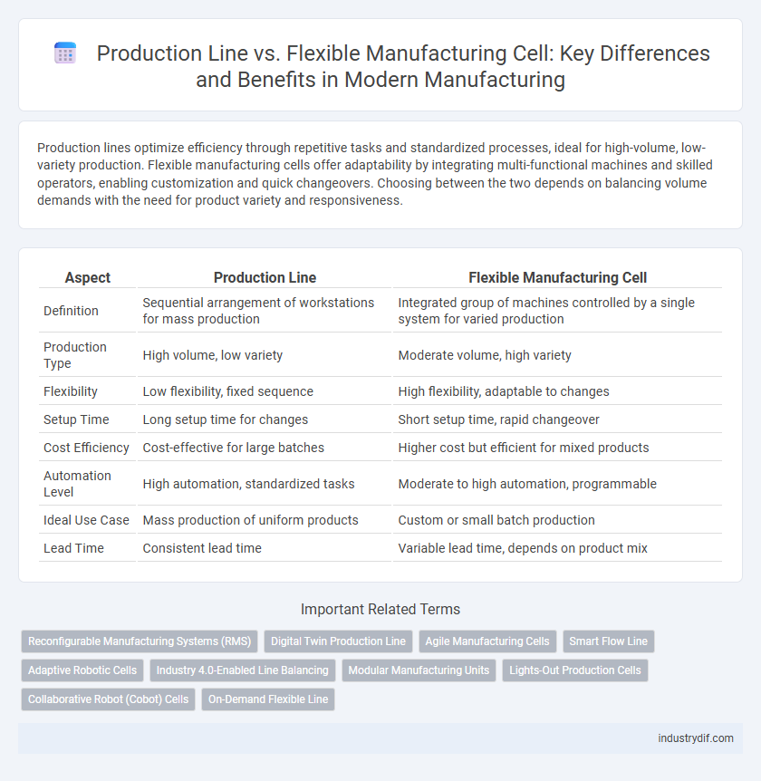 Production Line vs. Flexible Manufacturing Cell: Key Differences and Benefits in Modern Manufacturing