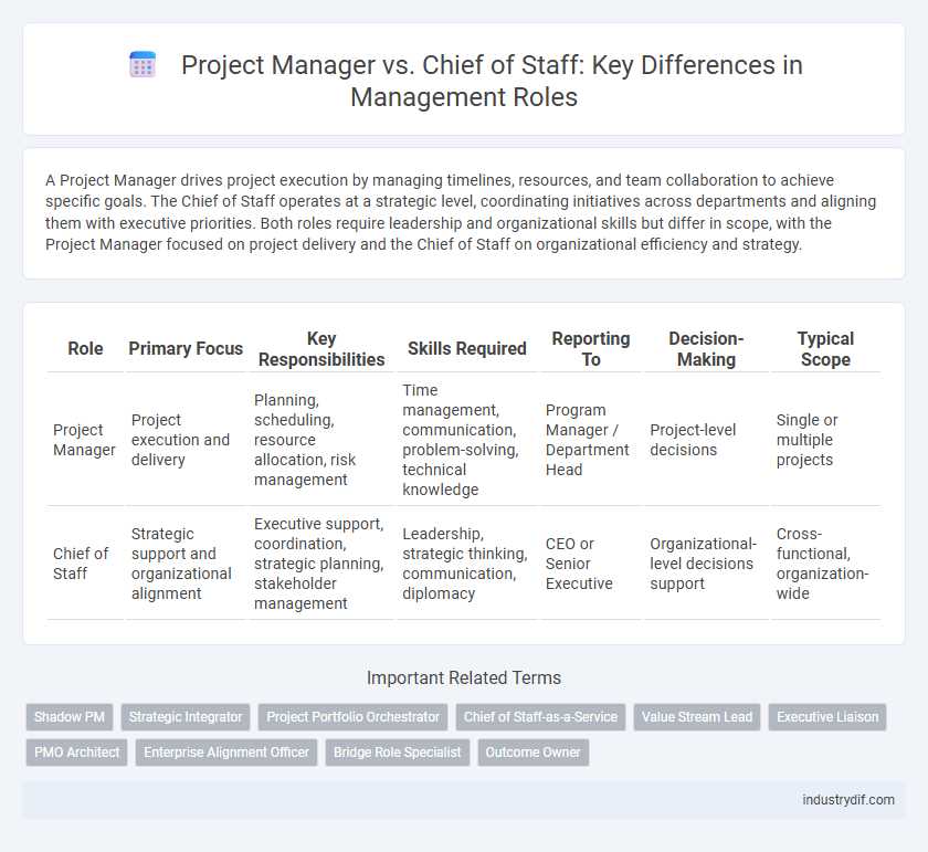 Project Manager vs. Chief of Staff: Key Differences in Management Roles