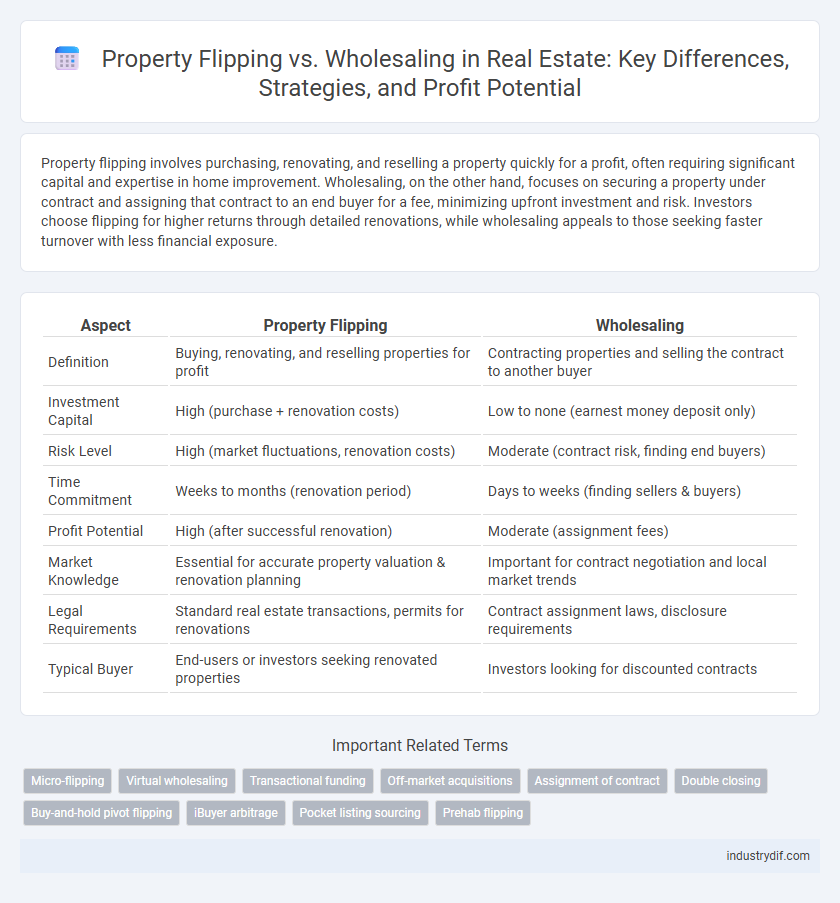 Property Flipping vs. Wholesaling in Real Estate: Key Differences, Strategies, and Profit Potential