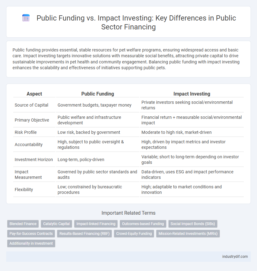 Public Funding vs. Impact Investing: Key Differences in Public Sector Financing