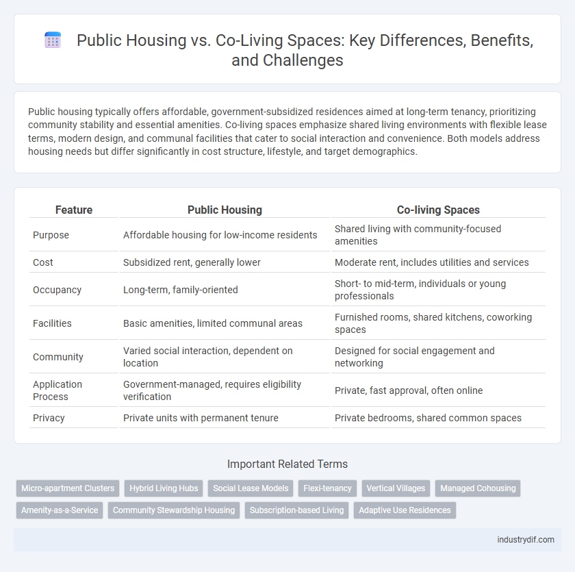 Public Housing vs. Co-Living Spaces: Key Differences, Benefits, and Challenges