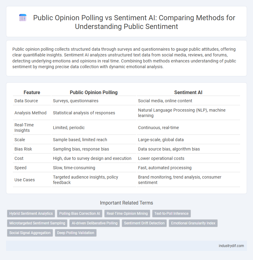 Public Opinion Polling vs Sentiment AI: Comparing Methods for Understanding Public Sentiment