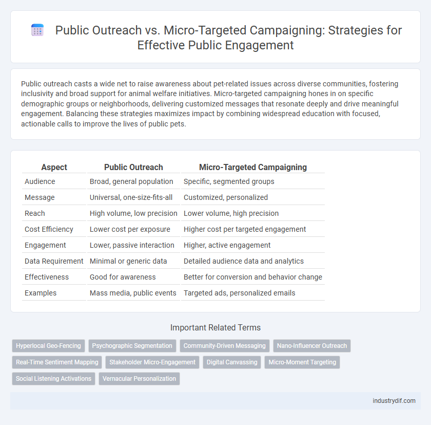 Public Outreach vs. Micro-Targeted Campaigning: Strategies for Effective Public Engagement