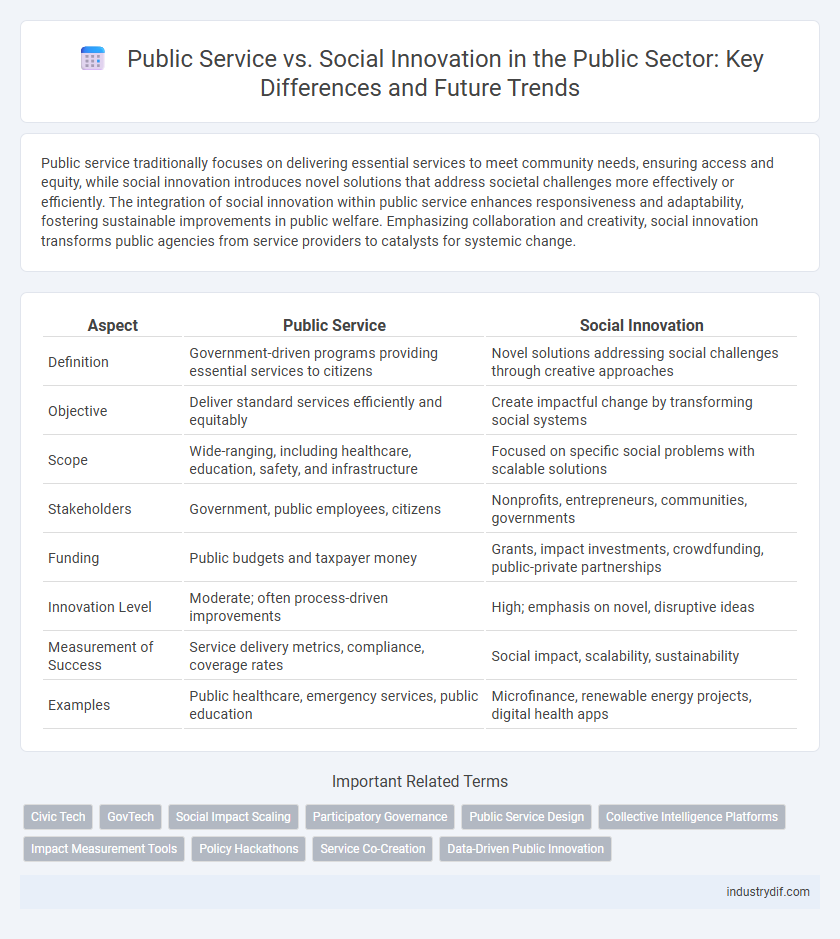 Public Service vs. Social Innovation in the Public Sector: Key Differences and Future Trends