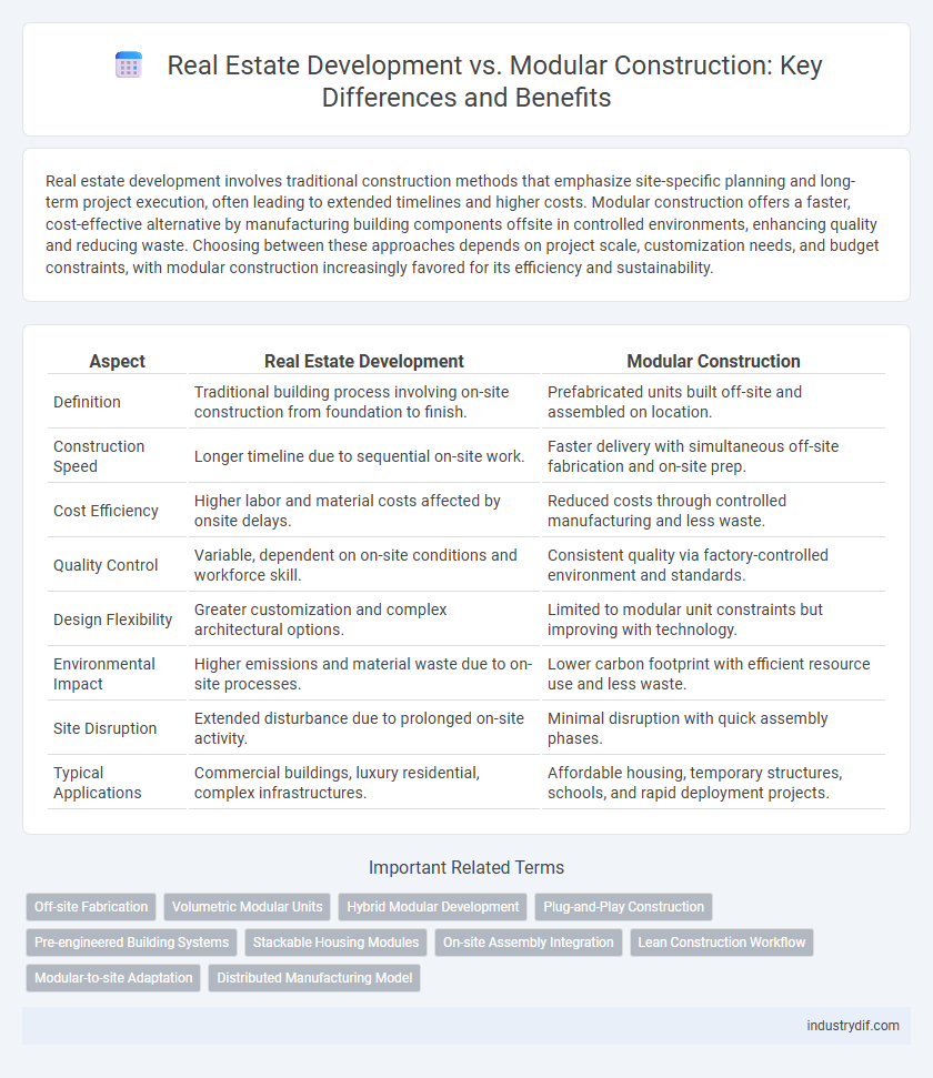 Real Estate Development vs. Modular Construction: Key Differences and Benefits