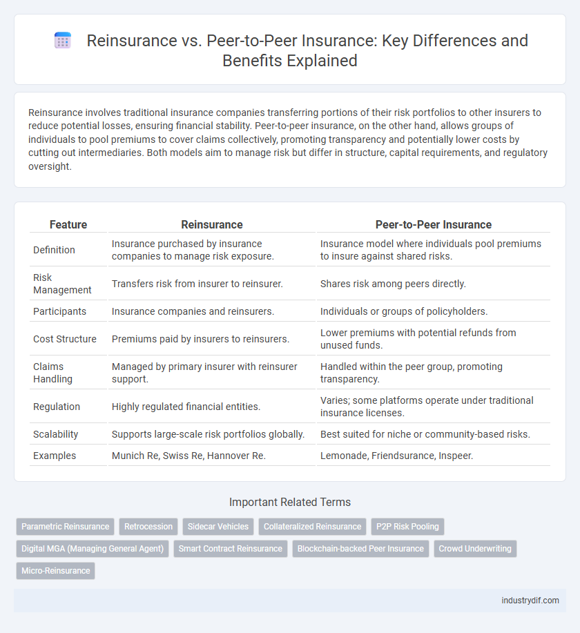 Reinsurance vs. Peer-to-Peer Insurance: Key Differences and Benefits Explained