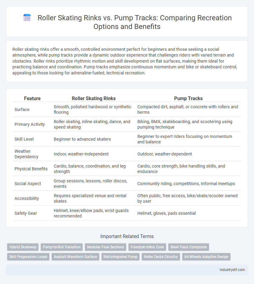 Roller Skating Rinks vs. Pump Tracks: Comparing Recreation Options and Benefits