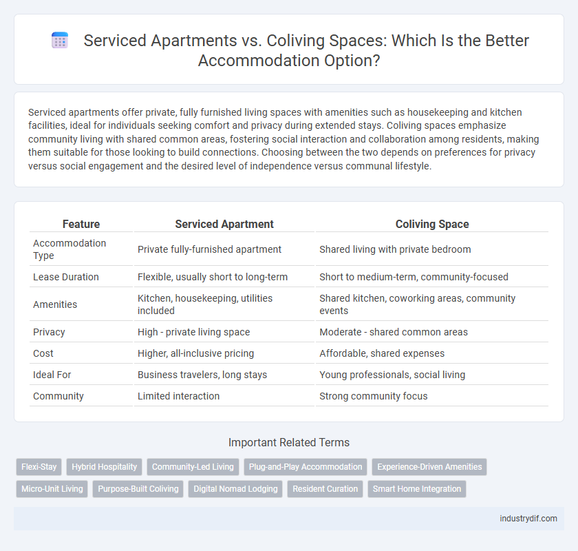 Serviced Apartments vs. Coliving Spaces: Which Is the Better Accommodation Option?