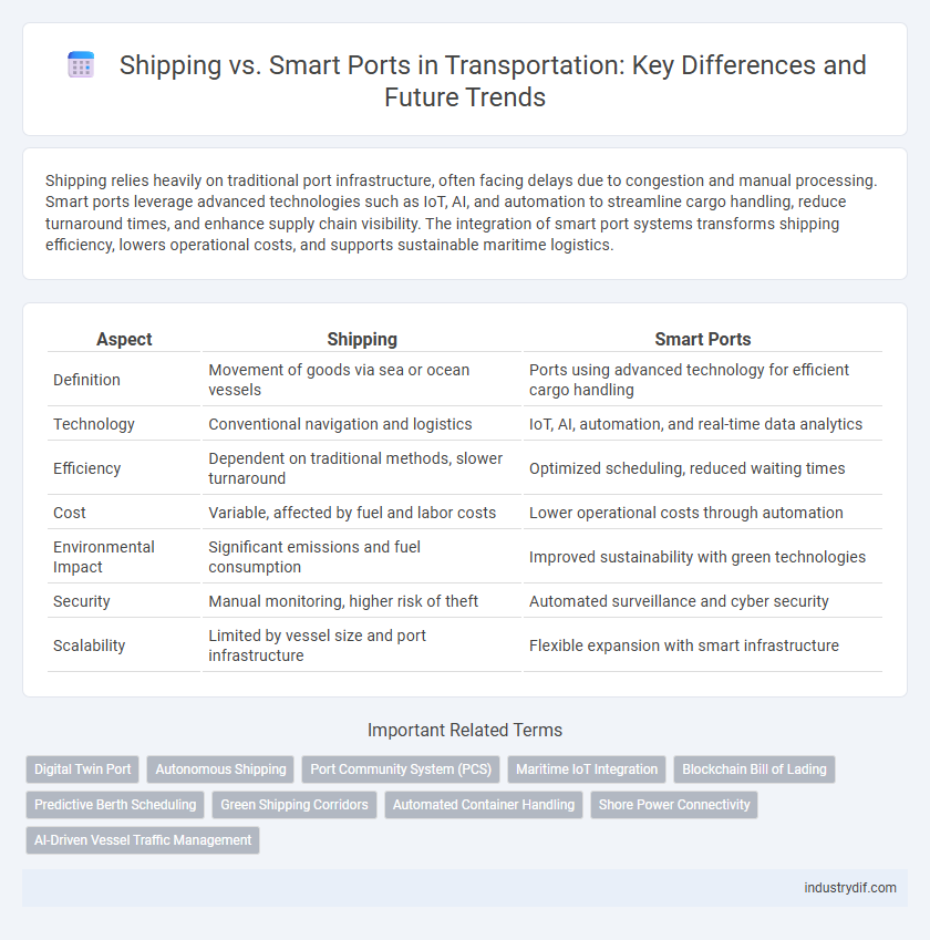 Shipping vs. Smart Ports in Transportation: Key Differences and Future Trends