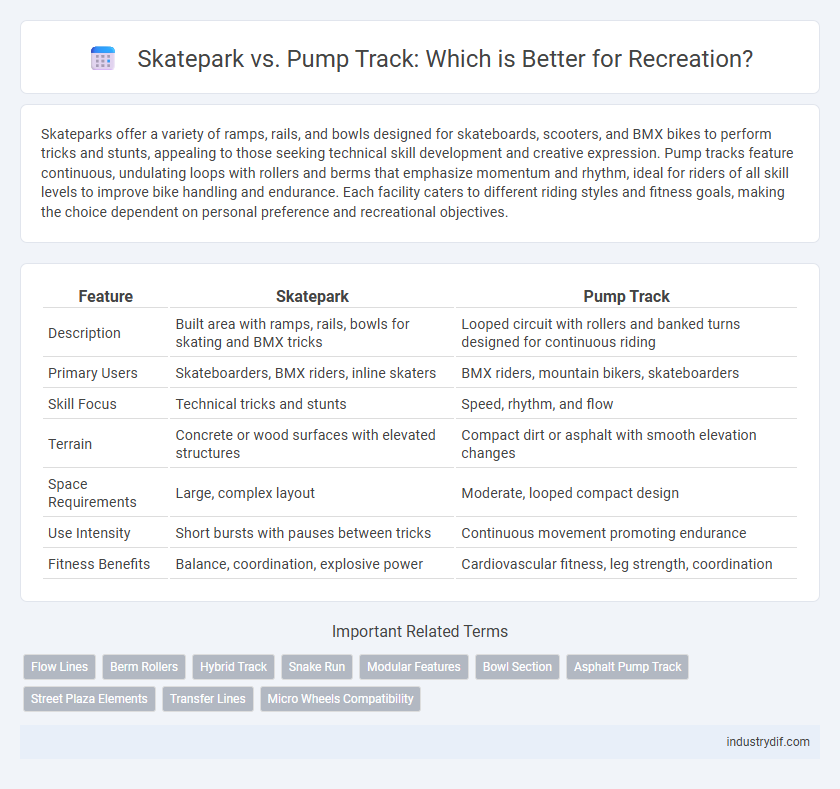 Skatepark vs. Pump Track: Which is Better for Recreation?