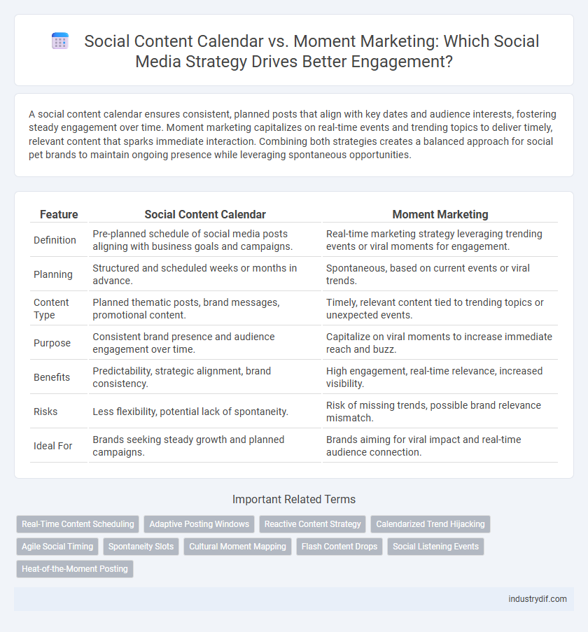 Social Content Calendar vs. Moment Marketing: Which Social Media Strategy Drives Better Engagement?