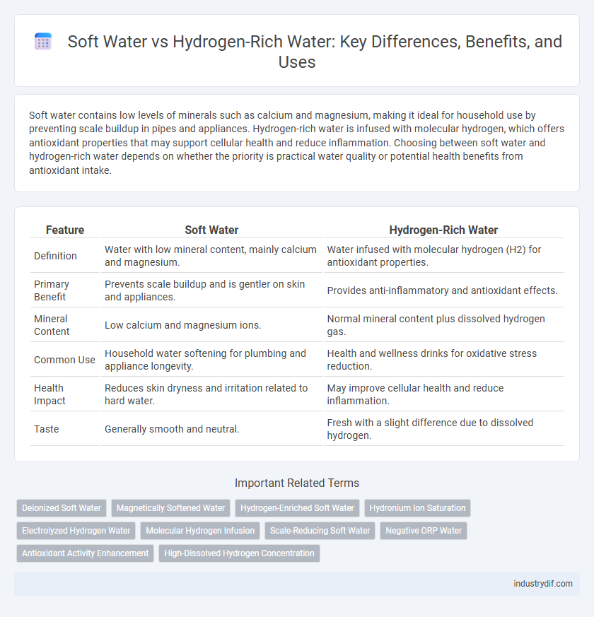 Soft Water vs Hydrogen-Rich Water: Key Differences, Benefits, and Uses