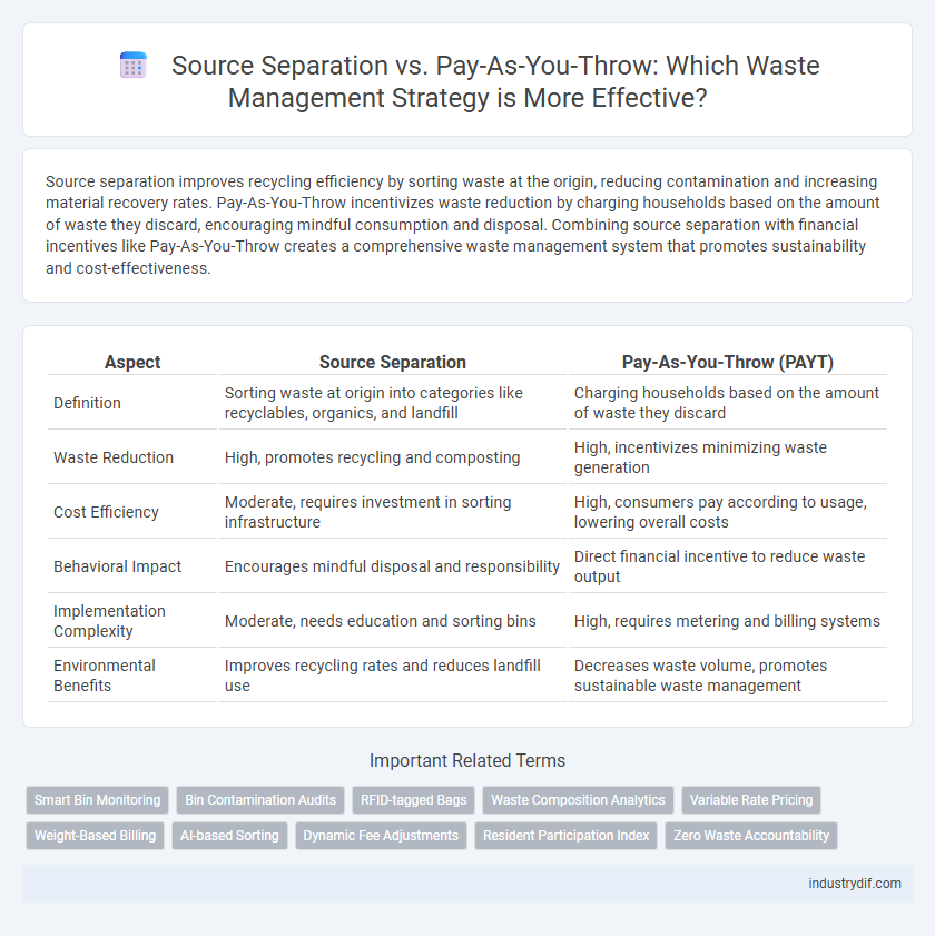 Source Separation vs. Pay-As-You-Throw: Which Waste Management Strategy is More Effective?
