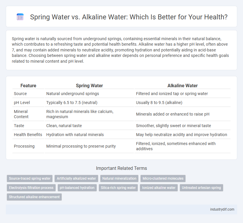 Spring Water vs. Alkaline Water: Which Is Better for Your Health?