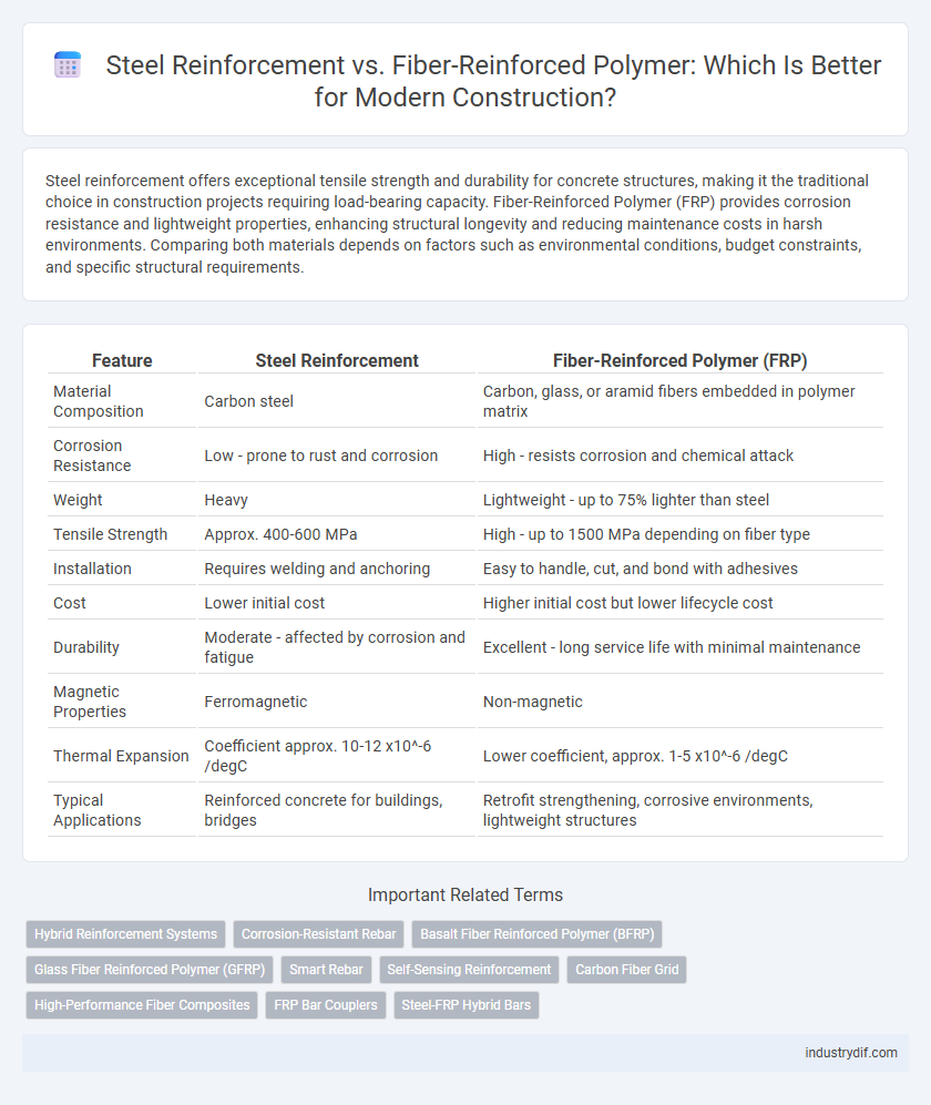 Steel Reinforcement vs. Fiber-Reinforced Polymer: Which Is Better for Modern Construction?
