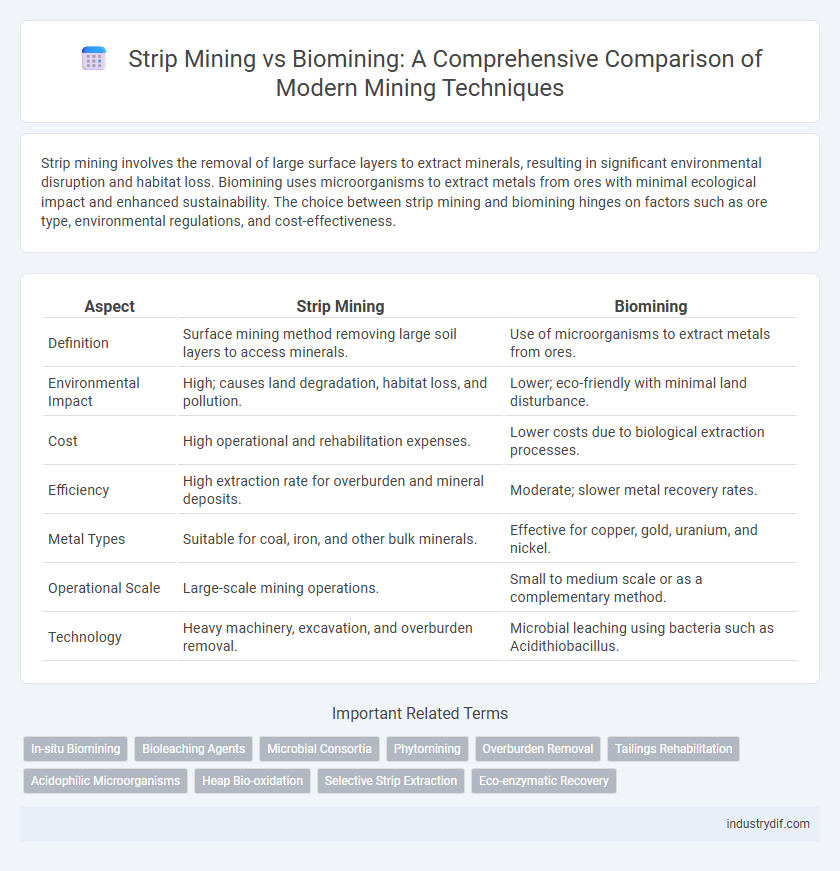 Strip Mining vs Biomining: A Comprehensive Comparison of Modern Mining Techniques
