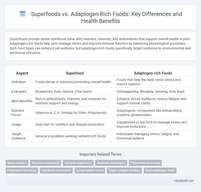 Superfoods vs. Adaptogen-Rich Foods: Key Differences and Health Benefits