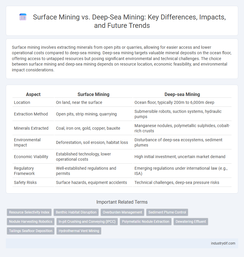 Surface Mining vs. Deep-Sea Mining: Key Differences, Impacts, and Future Trends