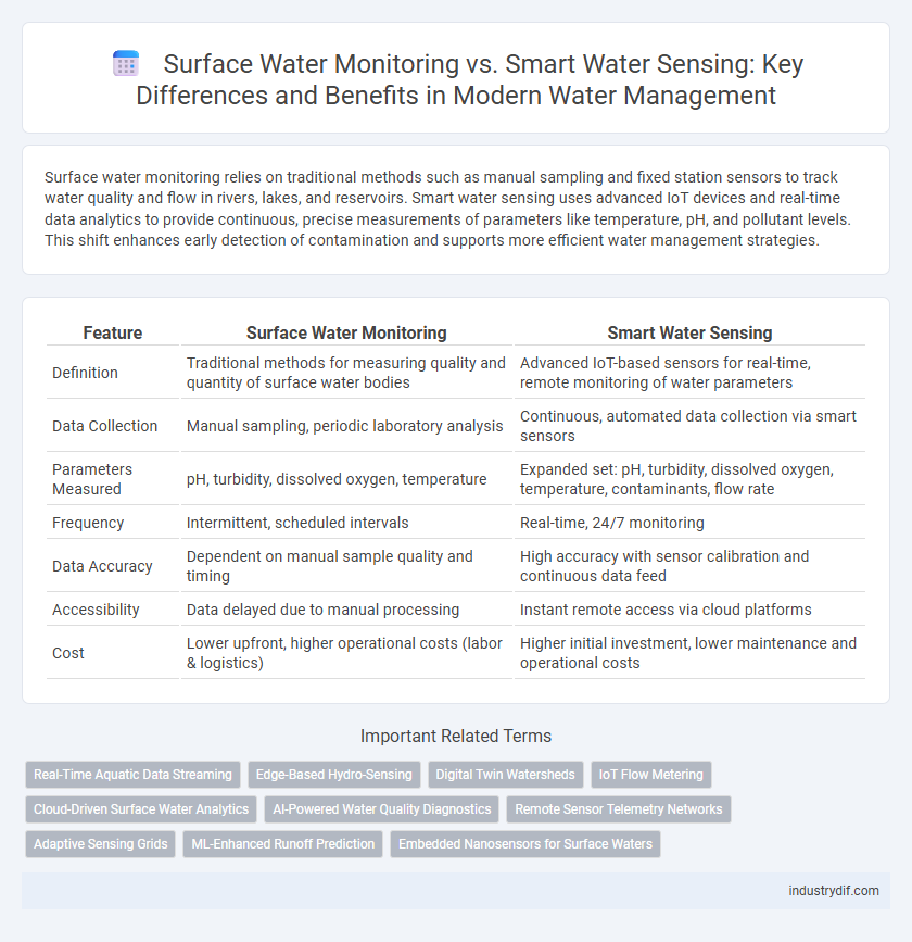 Surface Water Monitoring vs. Smart Water Sensing: Key Differences and Benefits in Modern Water Management