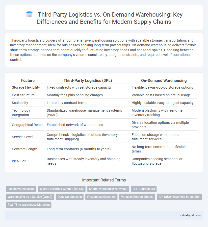 Third-Party Logistics vs. On-Demand Warehousing: Key Differences and Benefits for Modern Supply Chains