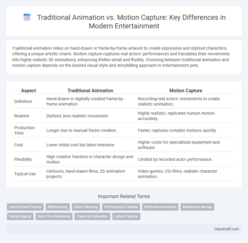 Traditional Animation vs. Motion Capture: Key Differences in Modern Entertainment
