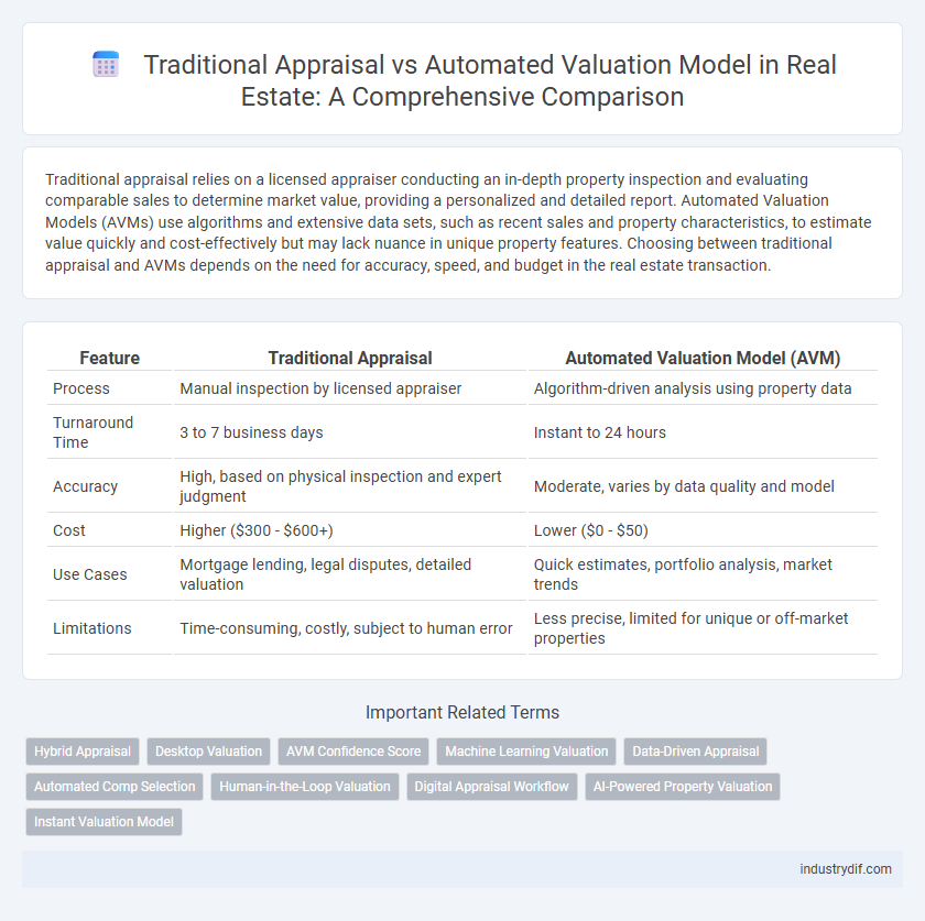 Traditional Appraisal vs Automated Valuation Model in Real Estate: A Comprehensive Comparison