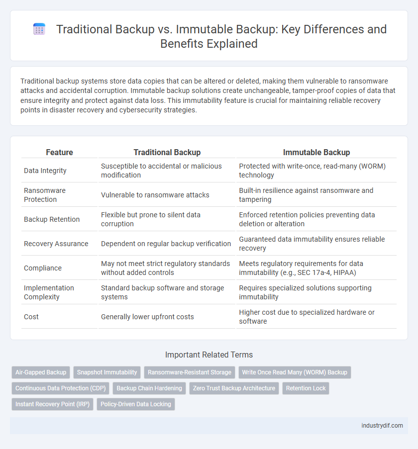 Traditional Backup vs. Immutable Backup: Key Differences and Benefits Explained