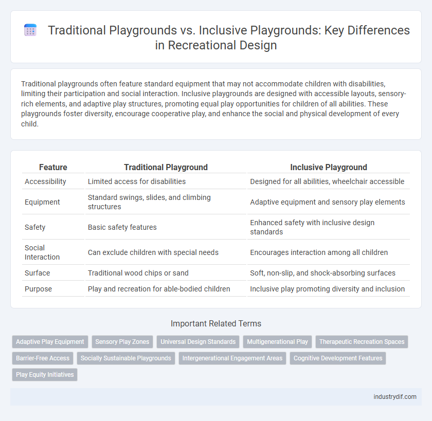 Traditional Playgrounds vs. Inclusive Playgrounds: Key Differences in Recreational Design