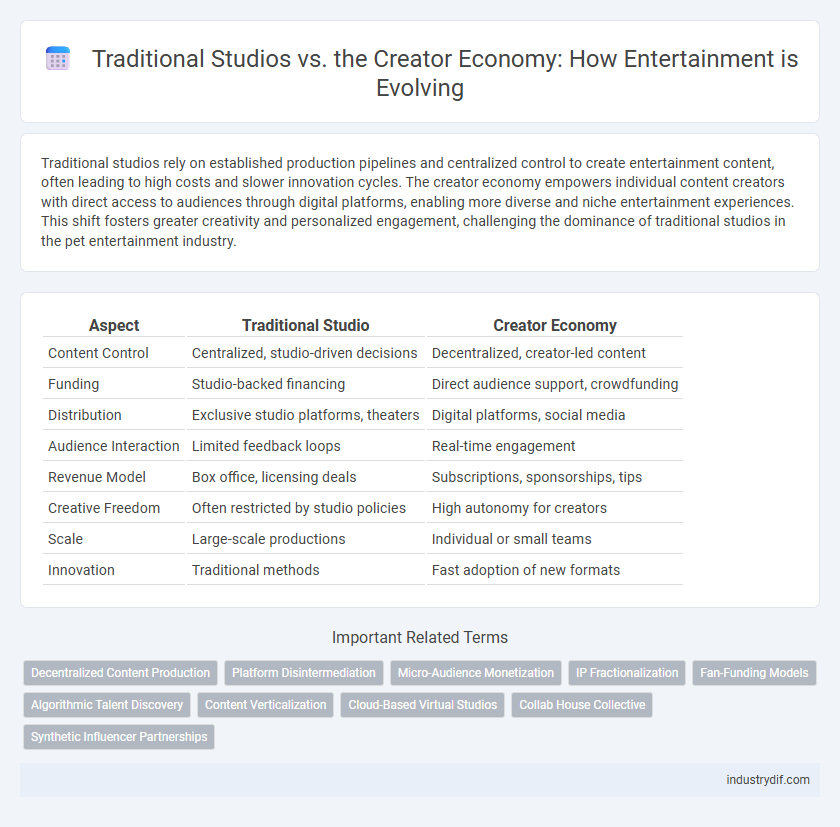 Traditional Studios vs. the Creator Economy: How Entertainment is Evolving