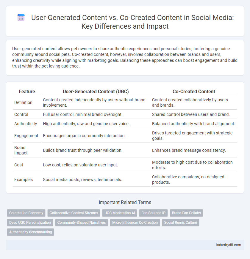 User-Generated Content vs. Co-Created Content in Social Media: Key Differences and Impact